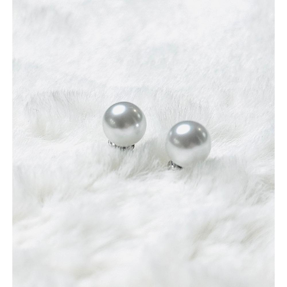 Pearl Stud Earrings Classic Round Faux‎ Pearl Studs Women's Jewelry